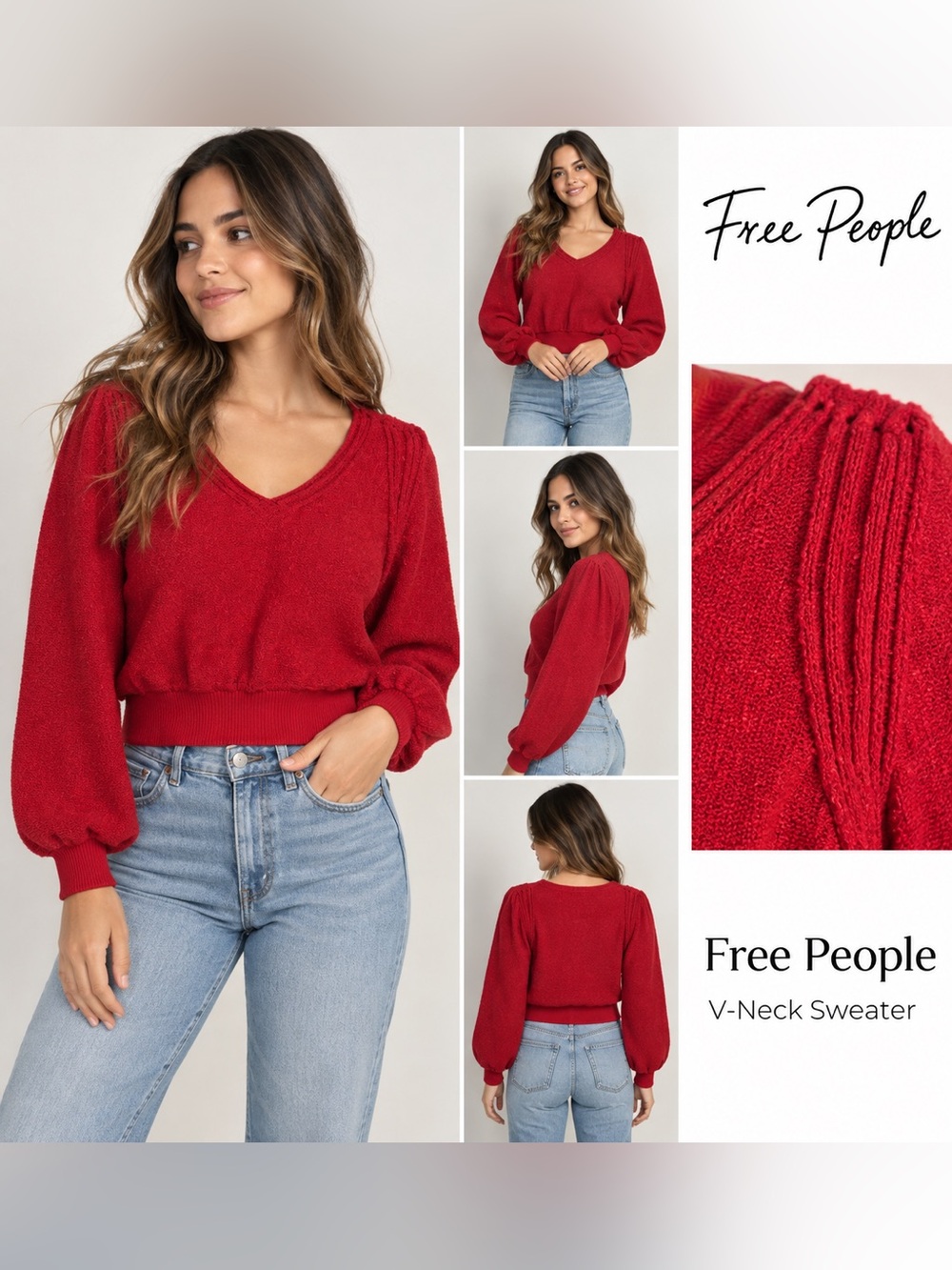 Women's Crewneck Knit Sweater size m